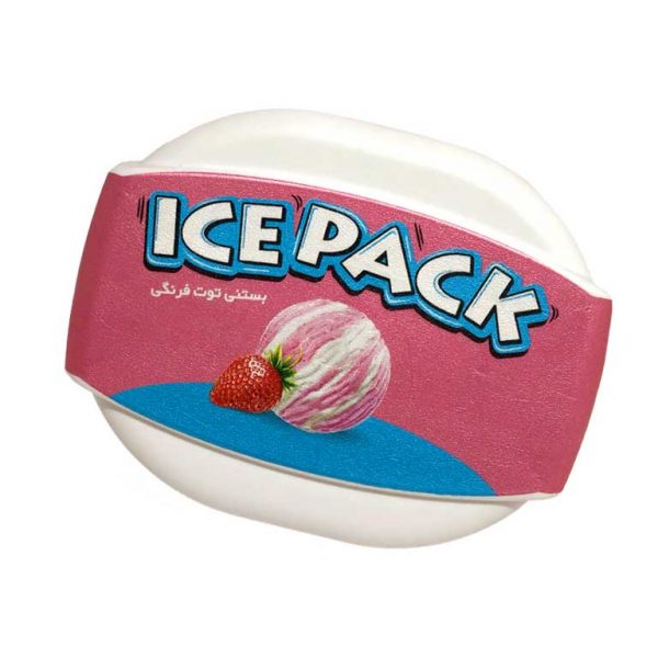 بستنی آیس پک توت فرنگی
